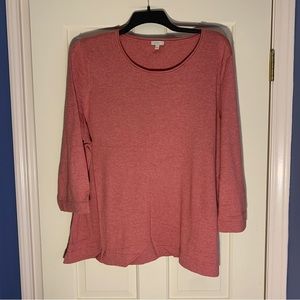 TALBOTS SALMON COLOR PLUS LIGHT WEIGHT SWEATER
